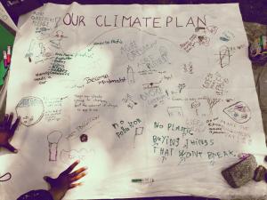 "Kid's Climate Plan poster"
