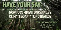 graphic for National Climate Adaptation Strategy consultation workshop